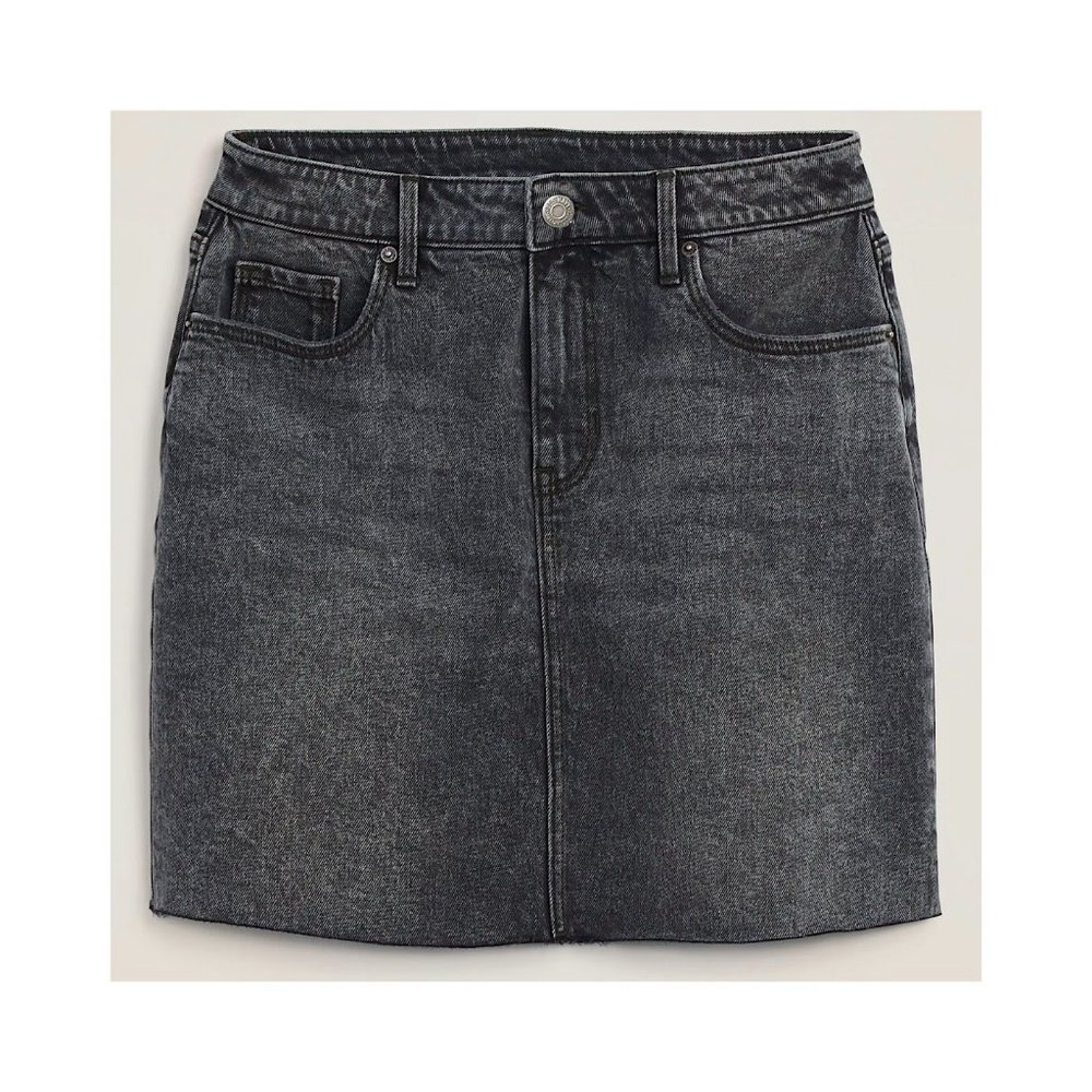 Old Navy | BNWOT 🖤 Acid Washed Black Denim Mini Skirt